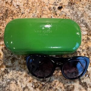 Kate Spade Sherrie black cat eye sunglasses